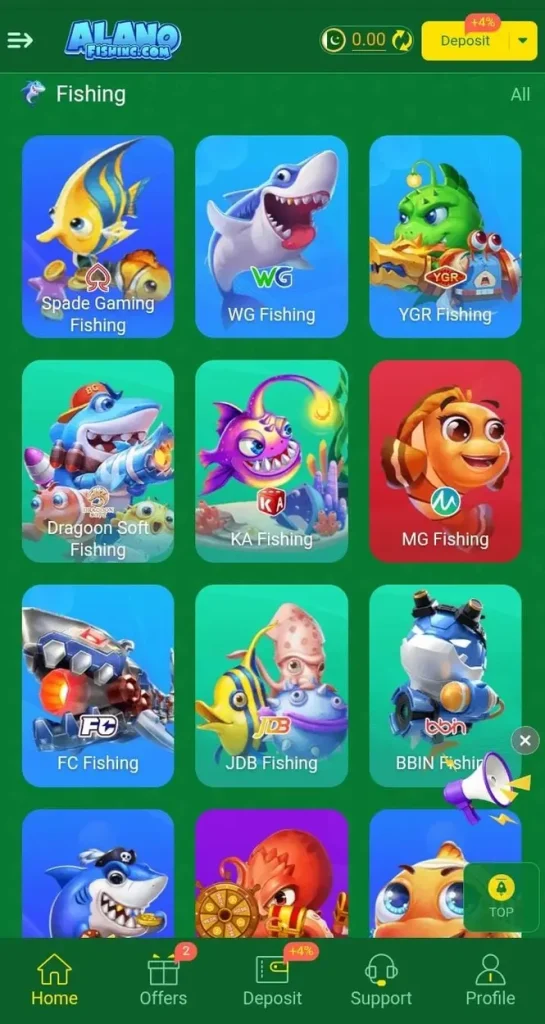 Slots games in Alano fishing